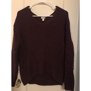 Burgundy sweater